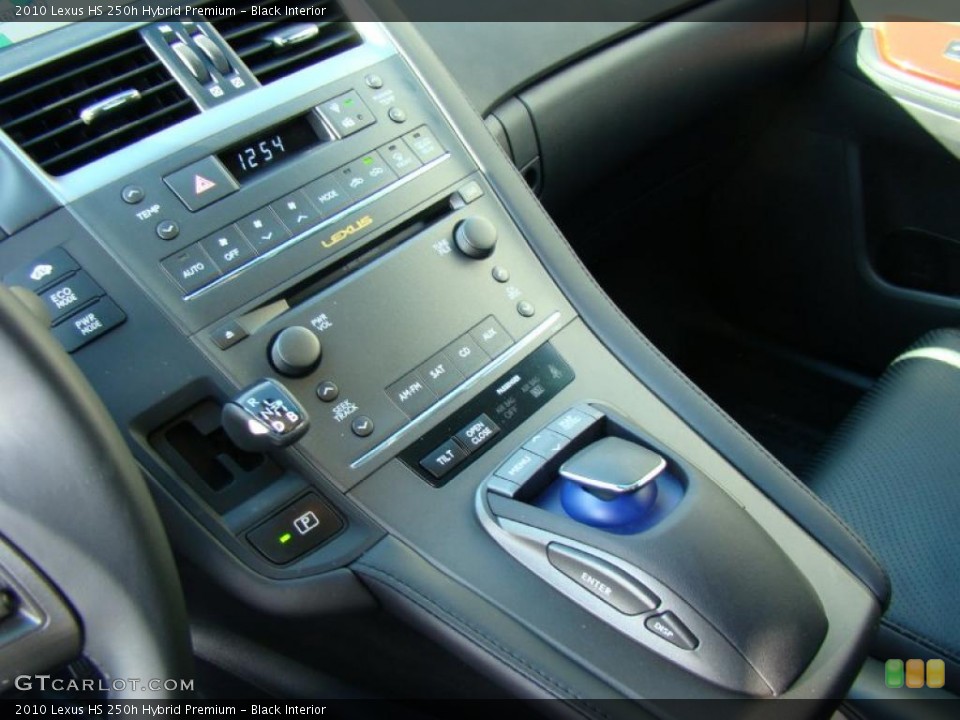 Black Interior Controls for the 2010 Lexus HS 250h Hybrid Premium #41780585