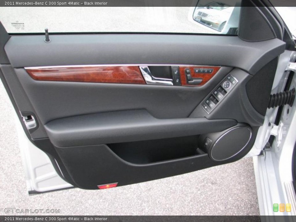 Black Interior Door Panel for the 2011 Mercedes-Benz C 300 Sport 4Matic #41782421
