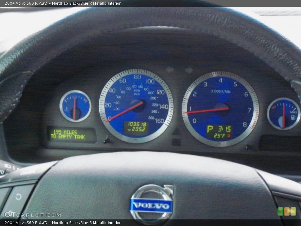 Nordkap Black/Blue R Metallic Interior Gauges for the 2004 Volvo S60 R AWD #41783957