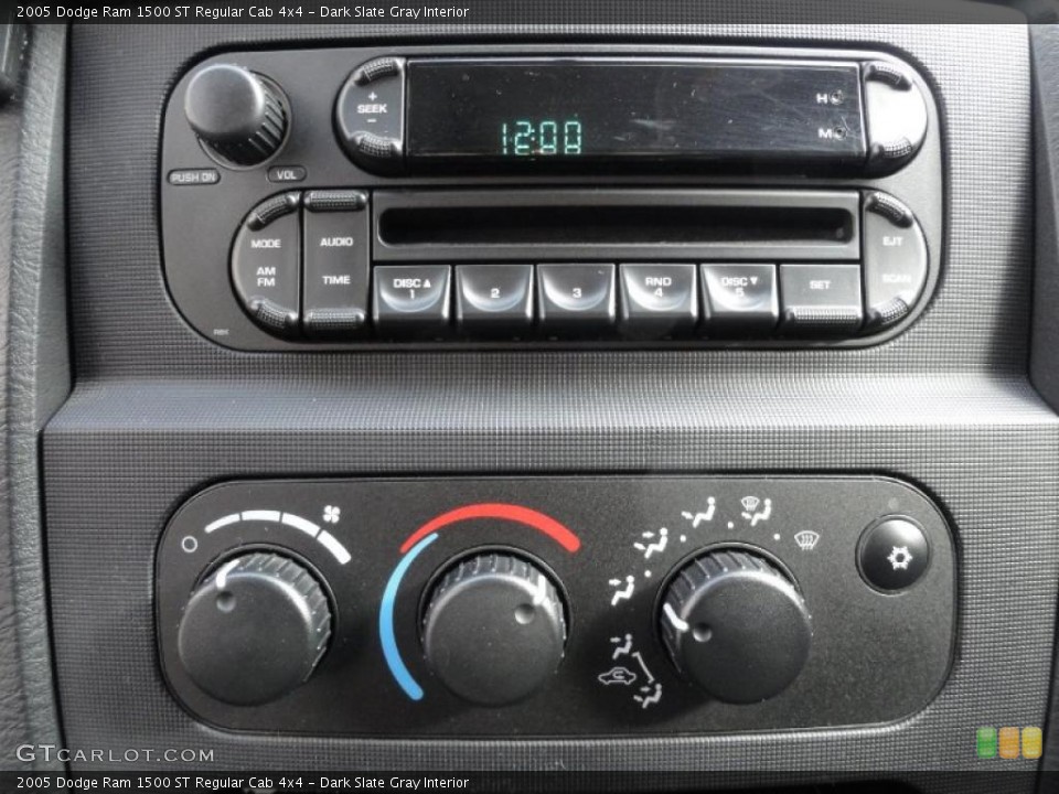 Dark Slate Gray Interior Controls for the 2005 Dodge Ram 1500 ST Regular Cab 4x4 #41787069