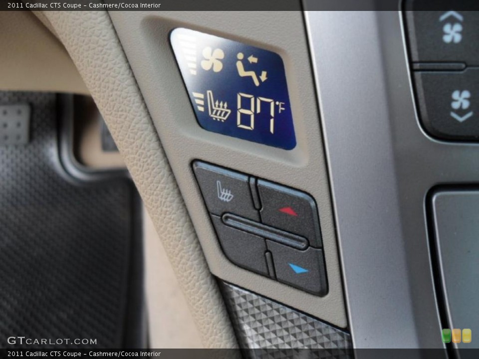Cashmere/Cocoa Interior Controls for the 2011 Cadillac CTS Coupe #41787401