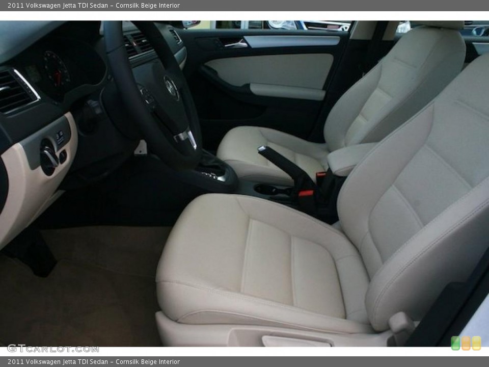 Cornsilk Beige Interior Photo for the 2011 Volkswagen Jetta TDI Sedan #41787681