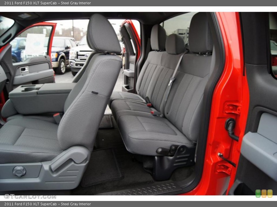 Steel Gray Interior Photo for the 2011 Ford F150 XLT SuperCab #41801715