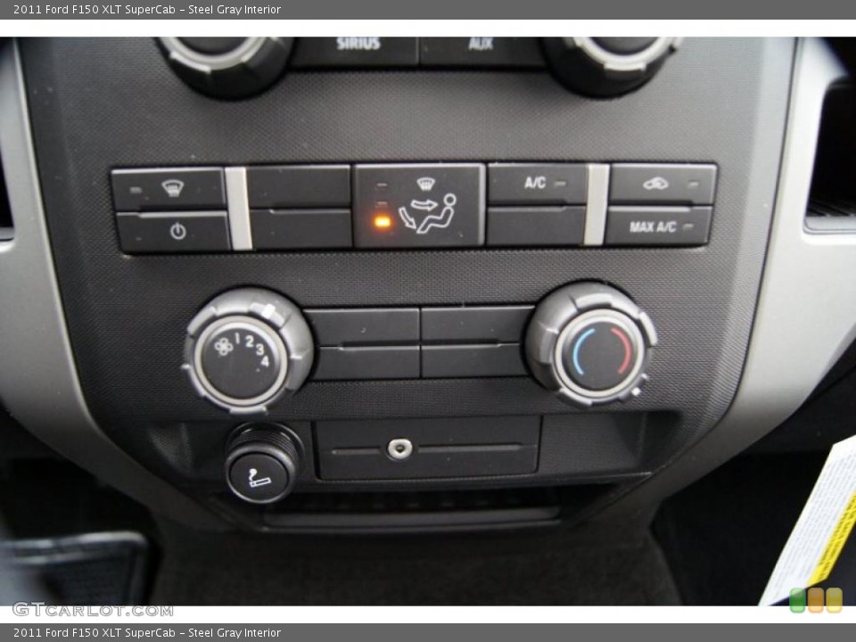 Steel Gray Interior Controls for the 2011 Ford F150 XLT SuperCab #41802059
