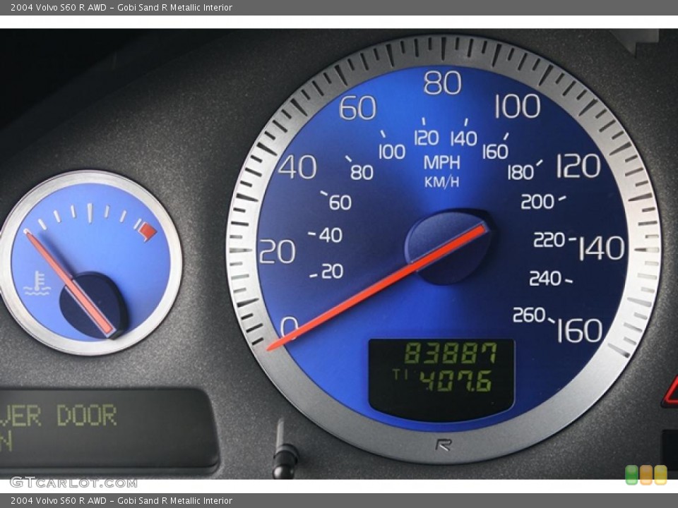 Gobi Sand R Metallic Interior Gauges for the 2004 Volvo S60 R AWD #41802127