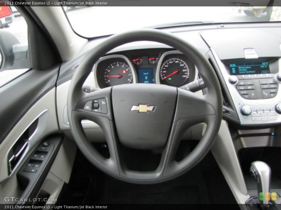 Light Titanium/Jet Black Interior Steering Wheel for the 2011 Chevrolet Equinox LS #41802339