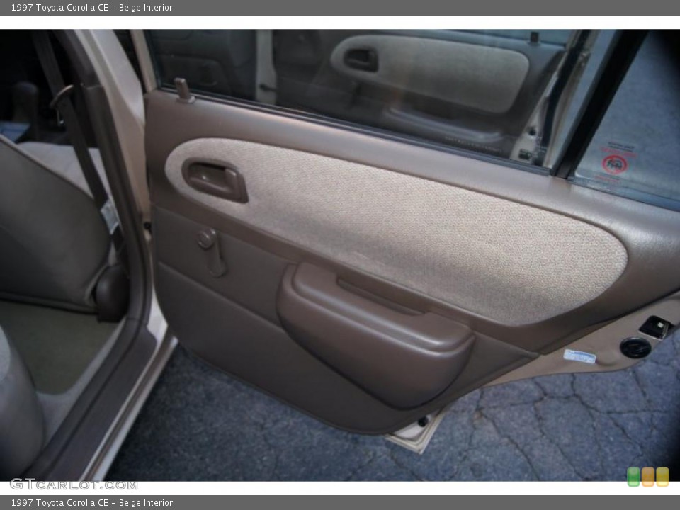 Beige Interior Door Panel for the 1997 Toyota Corolla CE #41802343