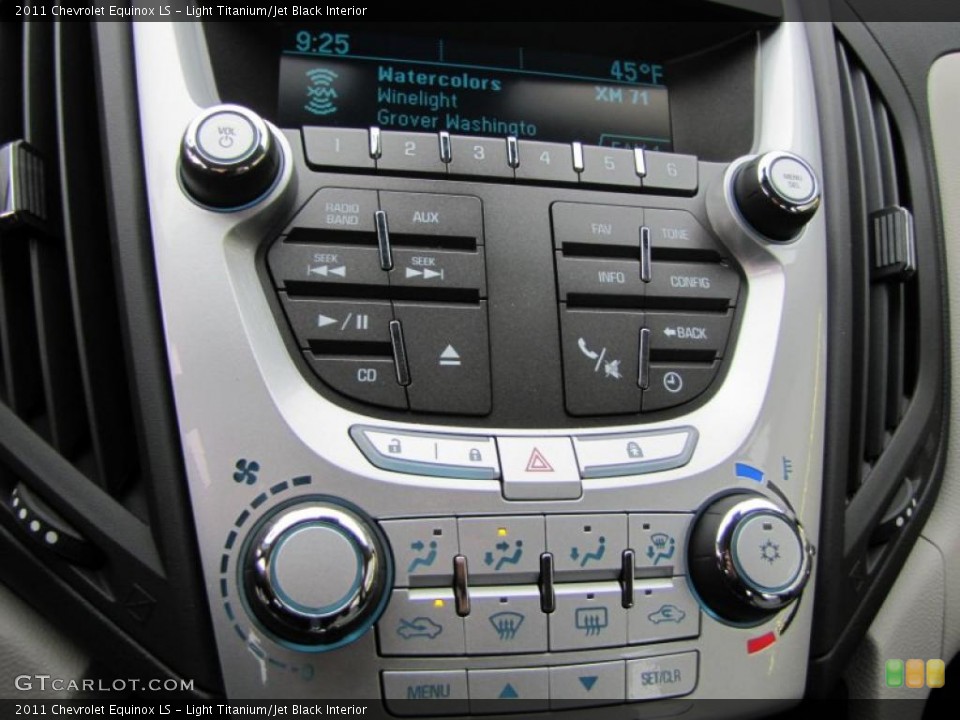 Light Titanium/Jet Black Interior Controls for the 2011 Chevrolet Equinox LS #41802383