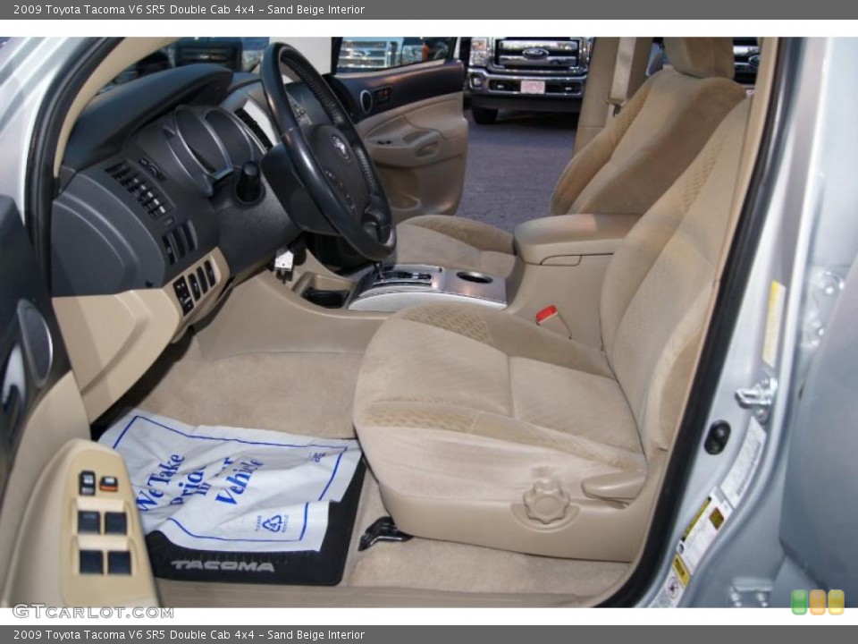 Sand Beige Interior Photo for the 2009 Toyota Tacoma V6 SR5 Double Cab 4x4 #41802723
