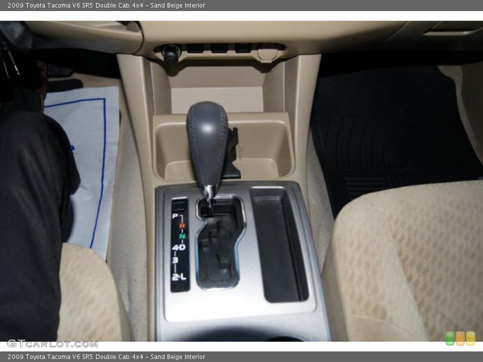 Sand Beige Interior Transmission for the 2009 Toyota Tacoma V6 SR5 Double Cab 4x4 #41803027