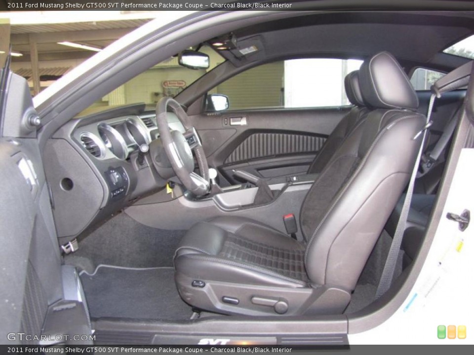 Charcoal Black/Black Interior Photo for the 2011 Ford Mustang Shelby GT500 SVT Performance Package Coupe #41804919