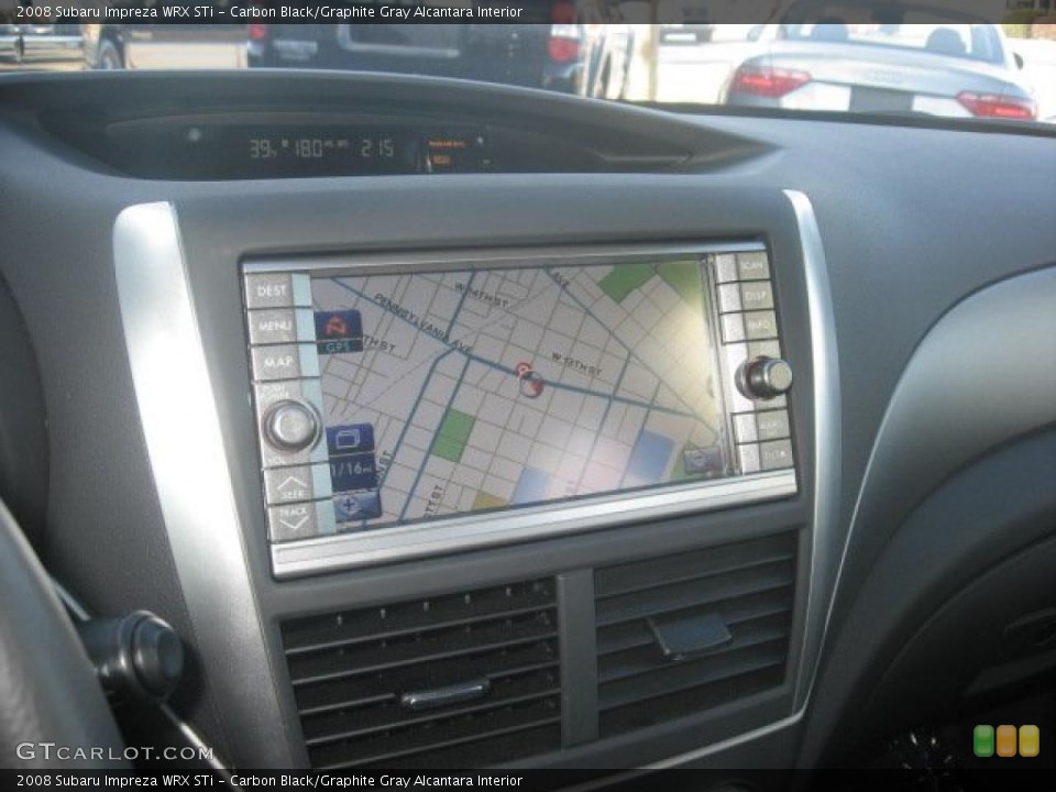 Carbon Black/Graphite Gray Alcantara Interior Navigation for the 2008 Subaru Impreza WRX STi #41805371