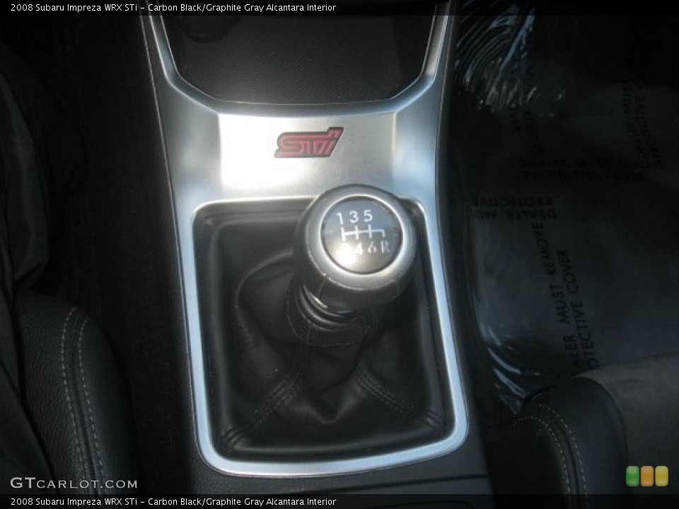 Carbon Black/Graphite Gray Alcantara Interior Transmission for the 2008 Subaru Impreza WRX STi #41805387