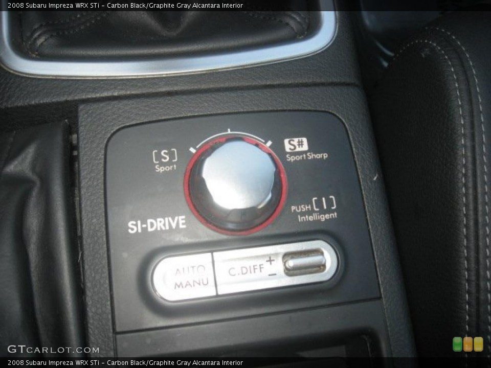 Carbon Black/Graphite Gray Alcantara Interior Controls for the 2008 Subaru Impreza WRX STi #41805655