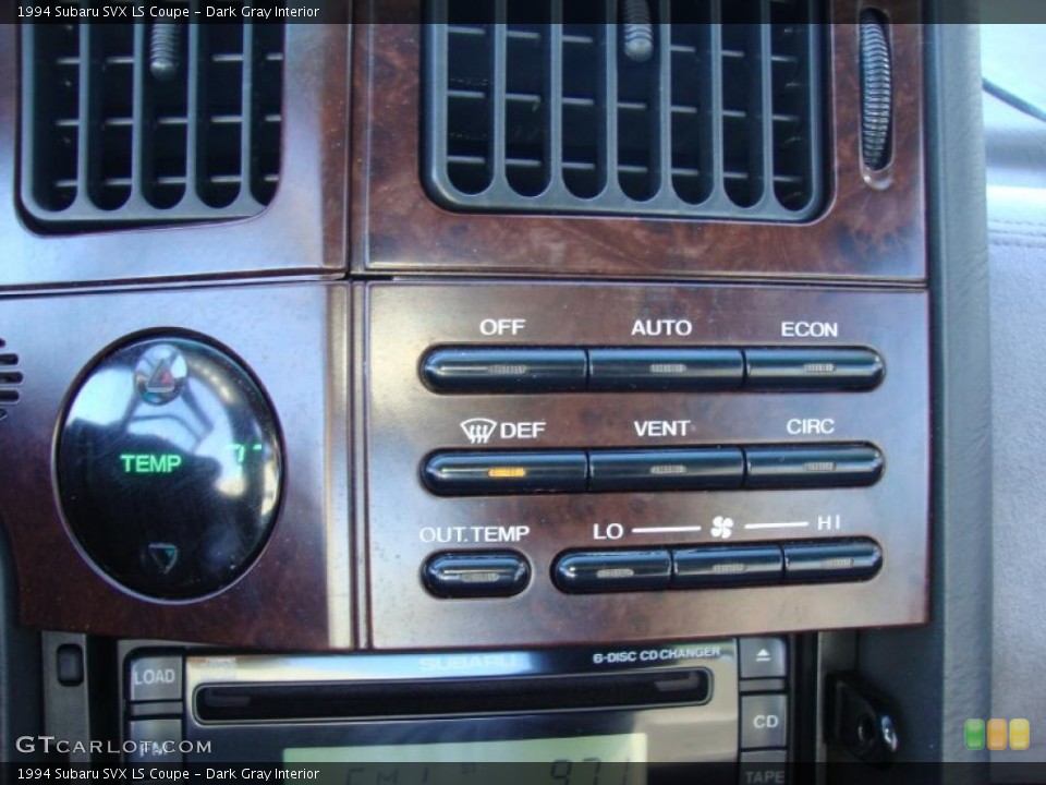 Dark Gray Interior Controls for the 1994 Subaru SVX LS Coupe #41811303