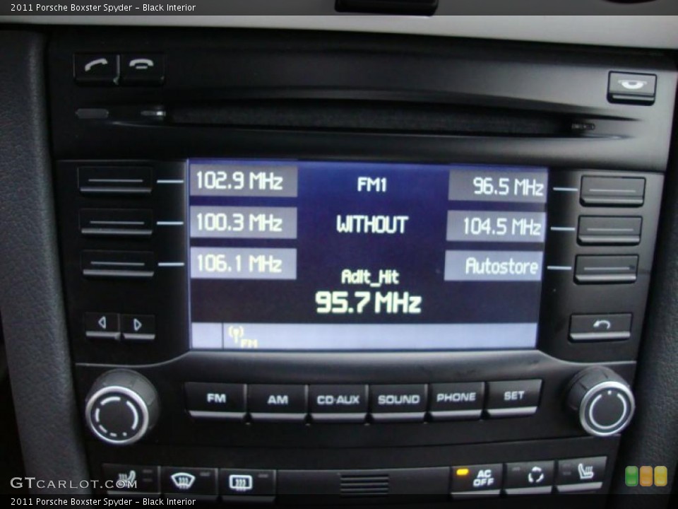 Black Interior Controls for the 2011 Porsche Boxster Spyder #41812239