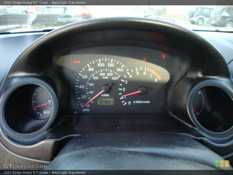 Black/Light Gray Interior Gauges for the 2002 Dodge Stratus R/T Coupe #41813059