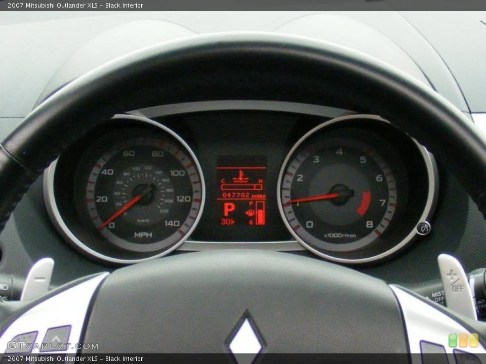 Black Interior Gauges for the 2007 Mitsubishi Outlander XLS #41813955