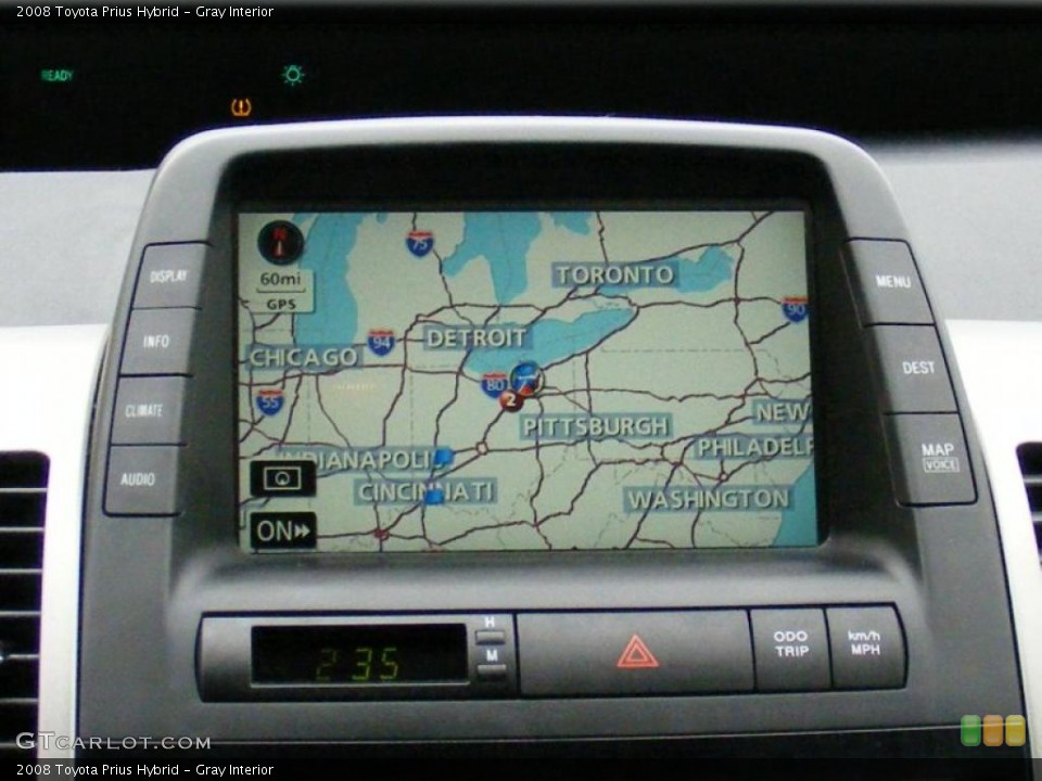 Gray Interior Navigation for the 2008 Toyota Prius Hybrid #41815363