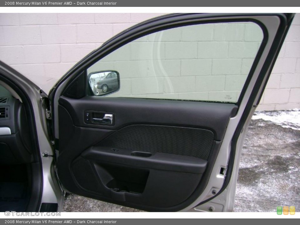 Dark Charcoal Interior Door Panel for the 2008 Mercury Milan V6 Premier AWD #41817187