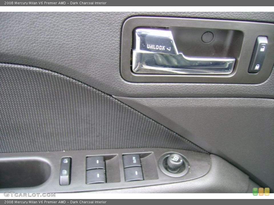 Dark Charcoal Interior Controls for the 2008 Mercury Milan V6 Premier AWD #41817215