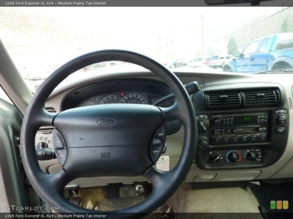 Medium Prairie Tan Interior Dashboard for the 1998 Ford Explorer XL 4x4 #41818223