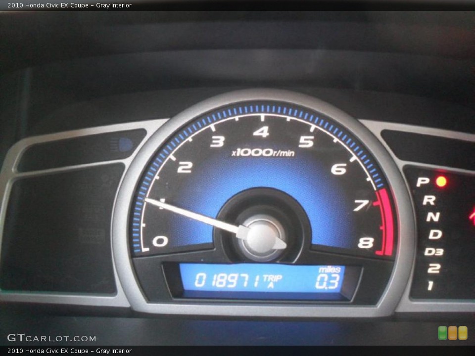 Gray Interior Gauges for the 2010 Honda Civic EX Coupe #41818951