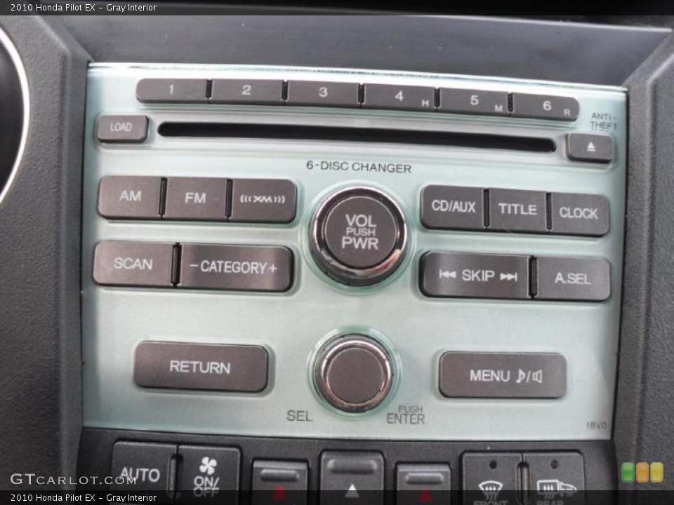 Gray Interior Controls for the 2010 Honda Pilot EX #41820059