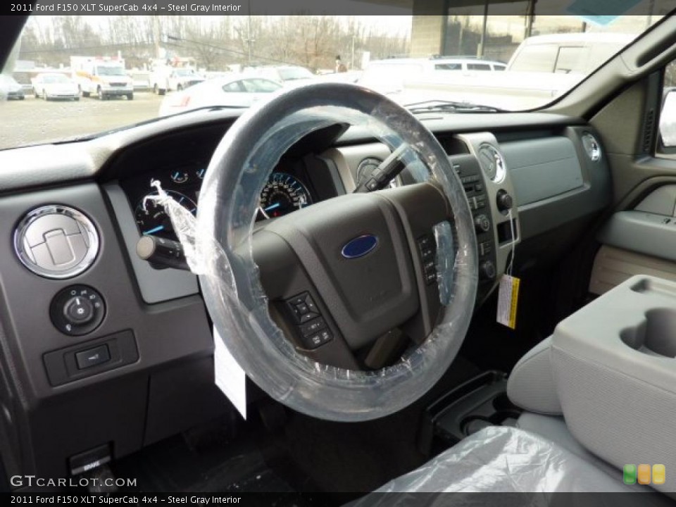 Steel Gray Interior Photo for the 2011 Ford F150 XLT SuperCab 4x4 #41821339