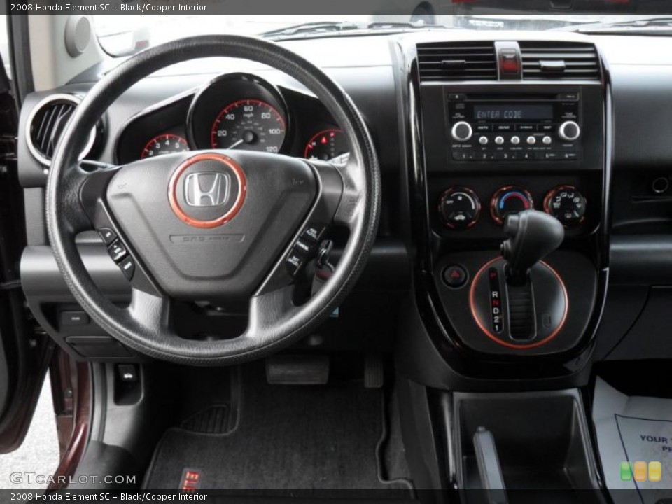 Black/Copper Interior Dashboard for the 2008 Honda Element SC #41821407