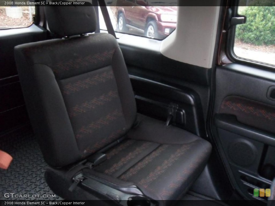 Black/Copper Interior Photo for the 2008 Honda Element SC #41821443