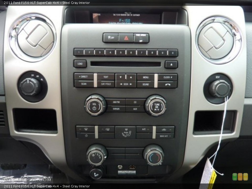 Steel Gray Interior Controls for the 2011 Ford F150 XLT SuperCab 4x4 #41821451