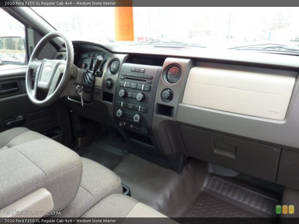 Medium Stone Interior Dashboard for the 2010 Ford F150 XL Regular Cab 4x4 #41823331
