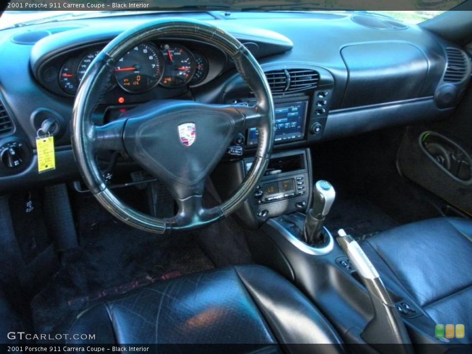 Black Interior Prime Interior for the 2001 Porsche 911 Carrera Coupe #41824099