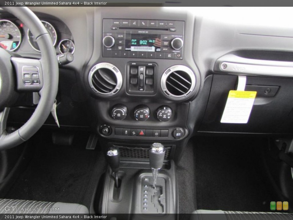 Black Interior Controls for the 2011 Jeep Wrangler Unlimited Sahara 4x4 #41824171