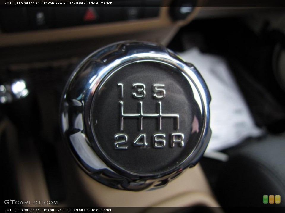 Black/Dark Saddle Interior Transmission for the 2011 Jeep Wrangler Rubicon 4x4 #41824527