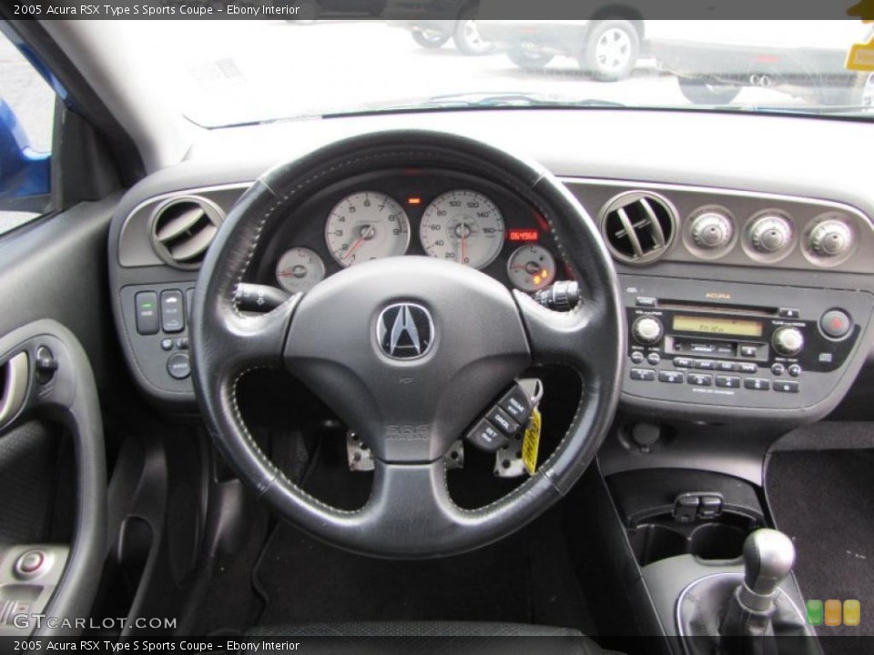Ebony Interior Dashboard for the 2005 Acura RSX Type S Sports Coupe #41825563