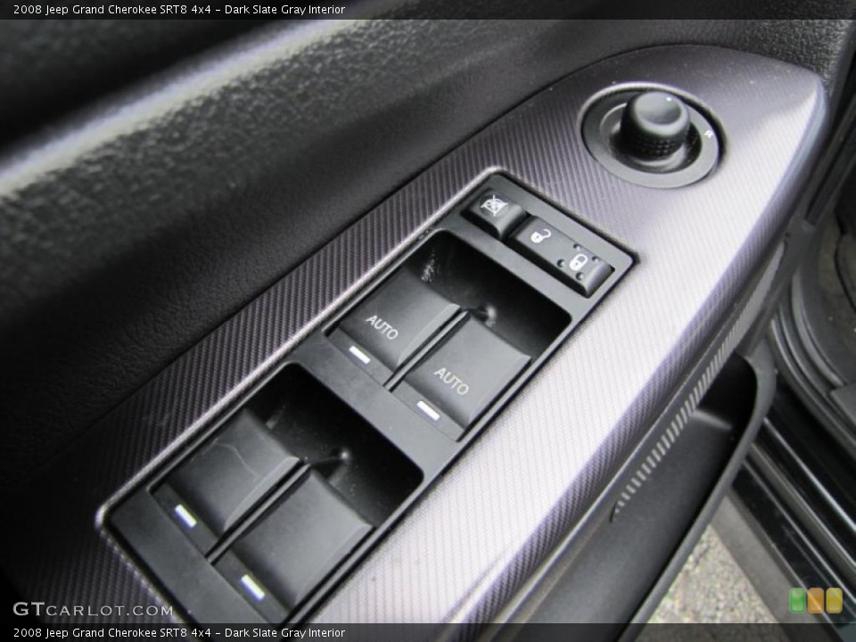 Dark Slate Gray Interior Controls for the 2008 Jeep Grand Cherokee SRT8 4x4 #41825839