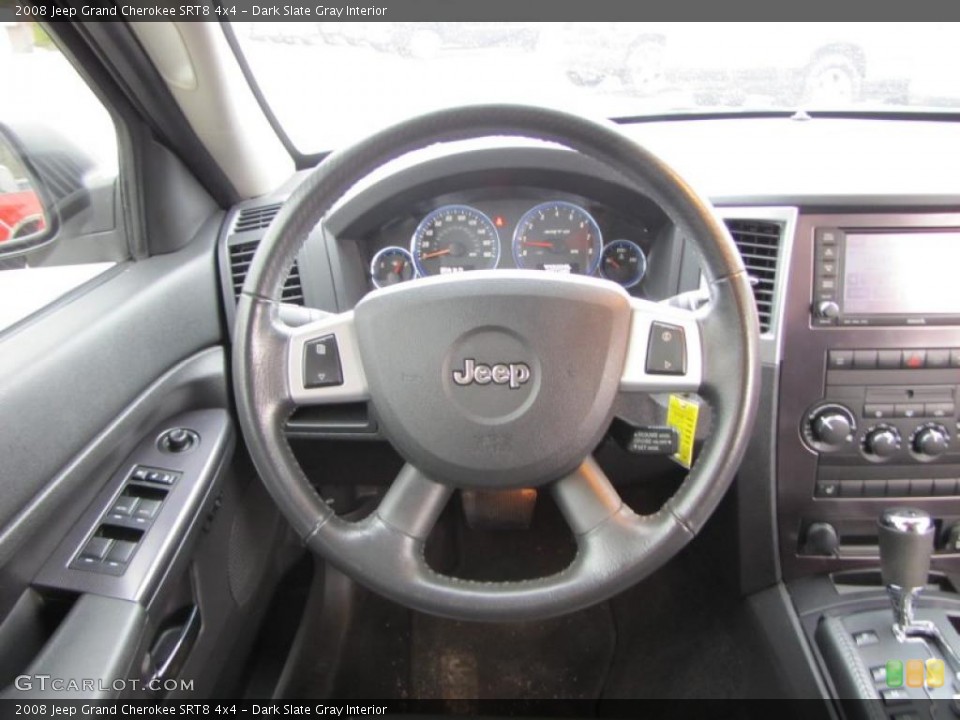 Dark Slate Gray Interior Steering Wheel for the 2008 Jeep Grand Cherokee SRT8 4x4 #41825999
