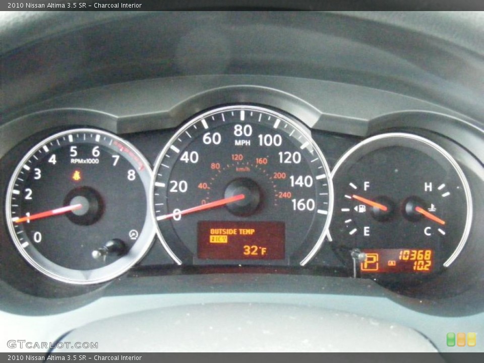 Charcoal Interior Gauges for the 2010 Nissan Altima 3.5 SR #41827396