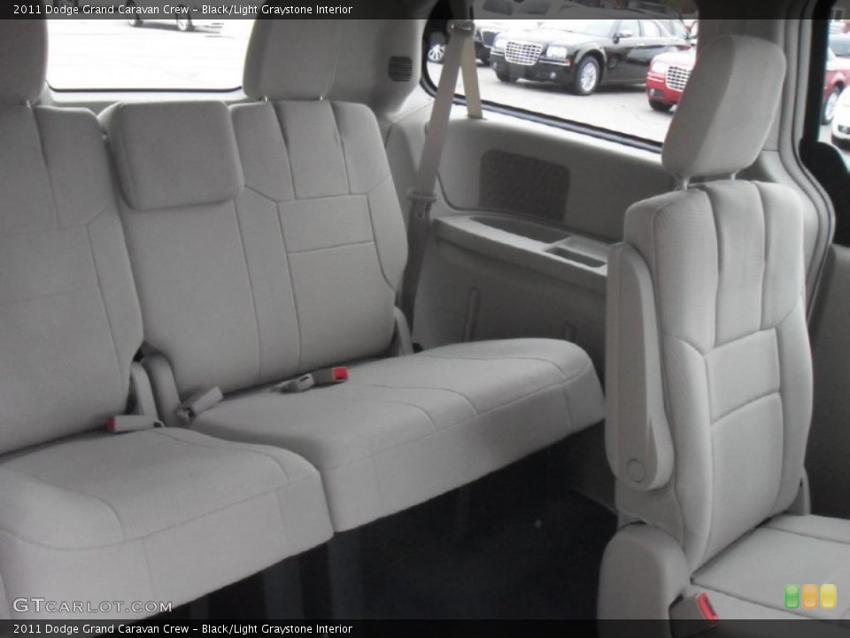Black/Light Graystone Interior Photo for the 2011 Dodge Grand Caravan Crew #41832020