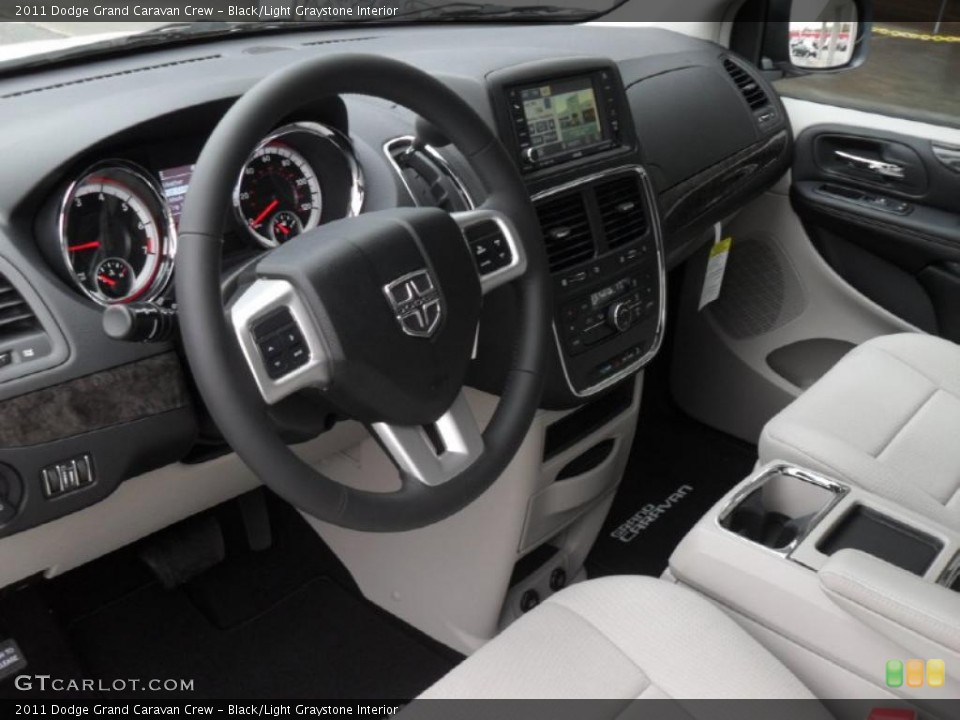 Black/Light Graystone Interior Prime Interior for the 2011 Dodge Grand Caravan Crew #41832132