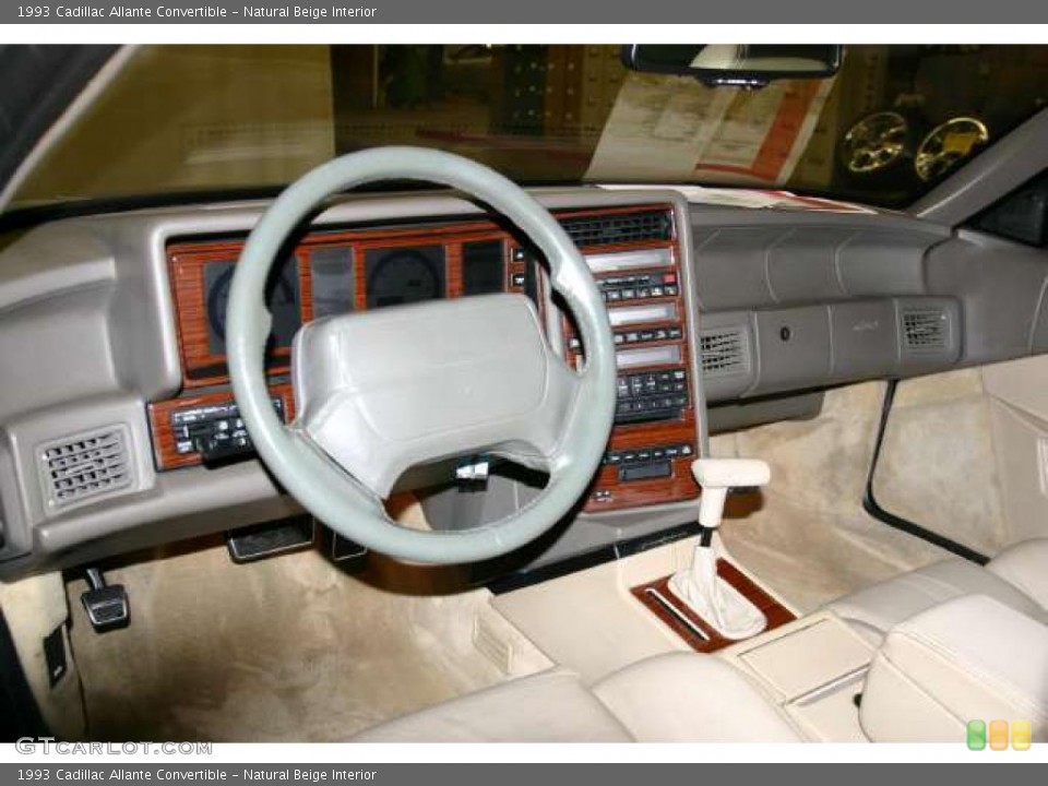 Natural Beige 1993 Cadillac Allante Interiors