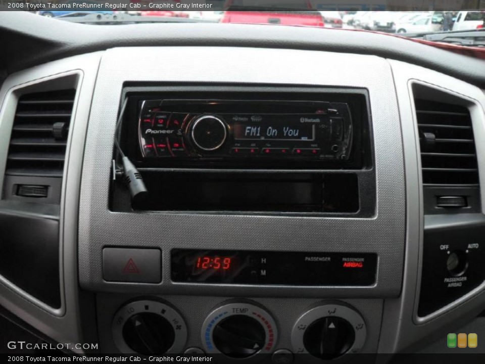 Graphite Gray Interior Controls for the 2008 Toyota Tacoma PreRunner Regular Cab #41835216