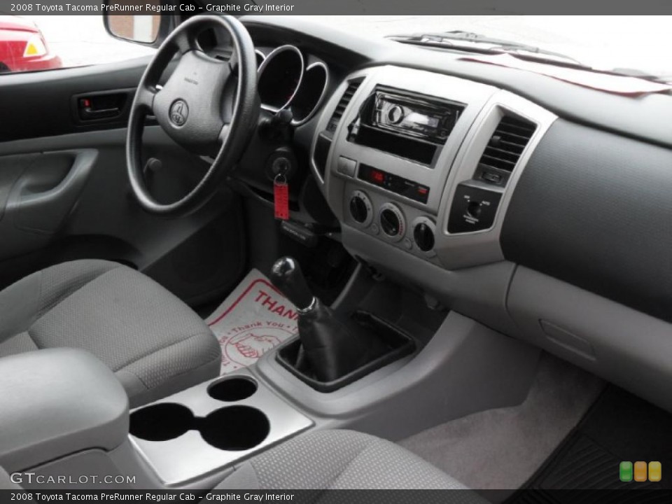 Graphite Gray Interior Photo for the 2008 Toyota Tacoma PreRunner Regular Cab #41835372