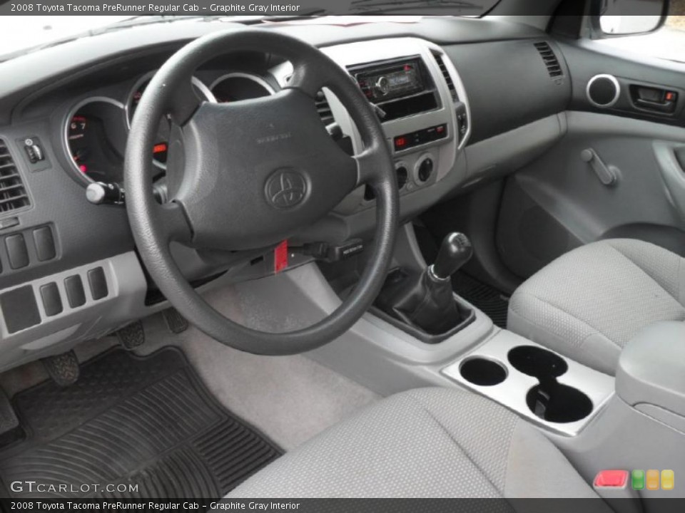 Graphite Gray Interior Photo for the 2008 Toyota Tacoma PreRunner Regular Cab #41835448