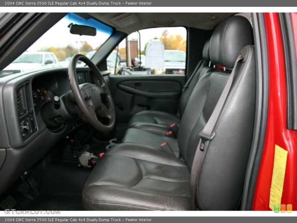 Pewter Interior Photo for the 2004 GMC Sierra 3500 SLE Regular Cab 4x4 Dually Dump Truck #41835768