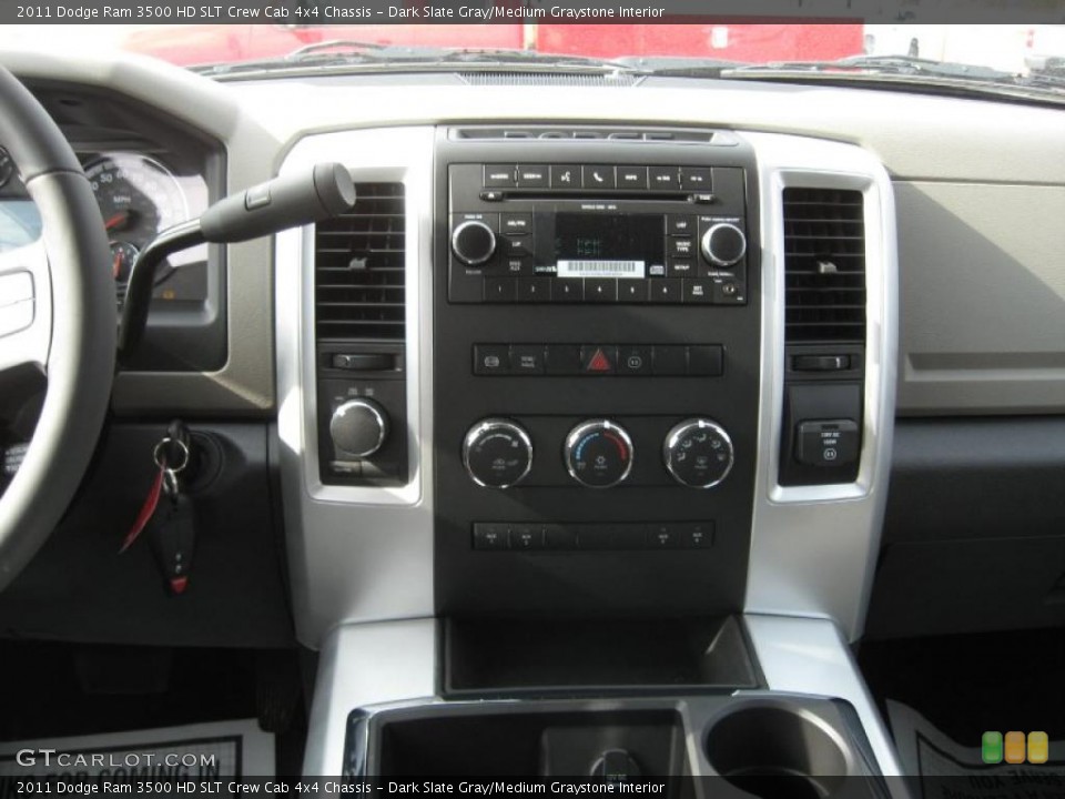 Dark Slate Gray/Medium Graystone Interior Controls for the 2011 Dodge Ram 3500 HD SLT Crew Cab 4x4 Chassis #41836580