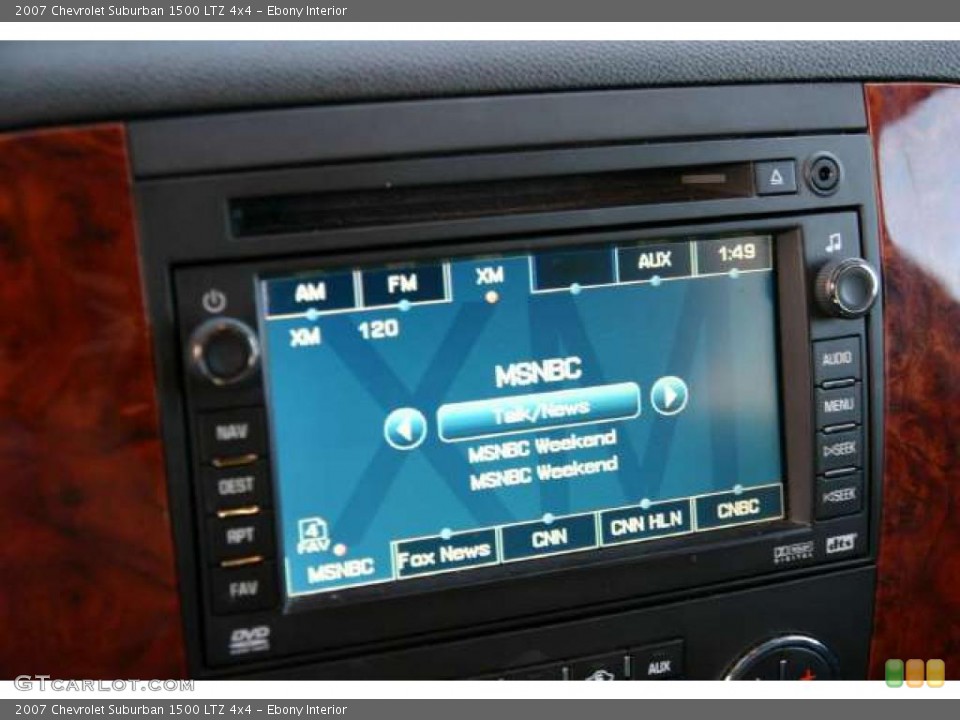 Ebony Interior Controls for the 2007 Chevrolet Suburban 1500 LTZ 4x4 #41838320