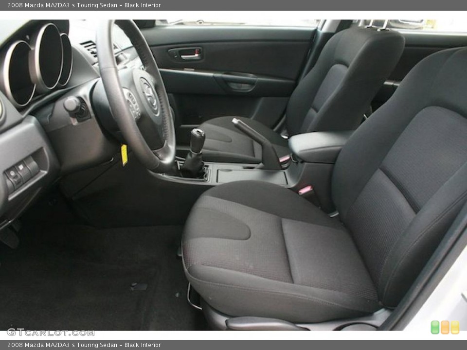 Black Interior Photo for the 2008 Mazda MAZDA3 s Touring Sedan #41840269